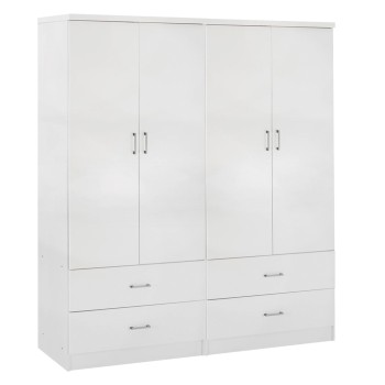 ΝΤΟΥΛΑΠΑ 4ΦΥΛΛΗ ART MAISON DIDIT ME 4 ΣΥΡΤΑΡΙΑ ΜΕΛΑΜΙΝΗ ΣΕ ΛΕΥΚΟ 160x42,5x180,5Υεκ