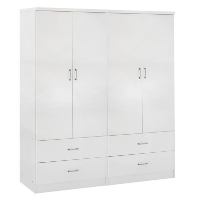 ΝΤΟΥΛΑΠΑ 4ΦΥΛΛΗ ART MAISON DIDIT ME 4 ΣΥΡΤΑΡΙΑ ΜΕΛΑΜΙΝΗ ΣΕ ΛΕΥΚΟ 160x42,5x180,5Υεκ