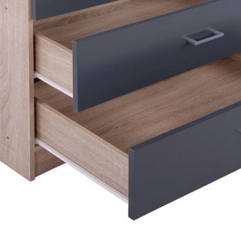 ΝΤΟΥΛΑΠΑ 4ΦΥΛΛΗ ART MAISON DIDIT ME 4 ΣΥΡΤΑΡΙΑ ΜΕΛΑΜΙΝΗ ΓΚΡΙ-SONAMA 160x42x180Υεκ