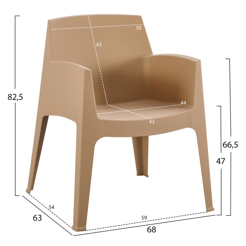 ΣΕΤ 3ΤΜΧ ΠΟΛΥΠΡΟΠΥΛΕΝΙΟΥ ART MAISON GISMONDE ΤΡΑΠΕΖΑΚΙ & 2 ΠΟΛΥΘΡΟΝΕΣ-ΚΑΠΟΥΤΣΙΝΟ