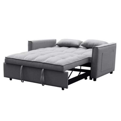 ΚΑΝΑΠΕΣ ΚΡΕΒΑΤΙ 2-ΘΕΣΙΟΣ ART MAISON ADELE ΓΚΡΙ ΥΦΑΣΜΑ 142x94x78Υεκ