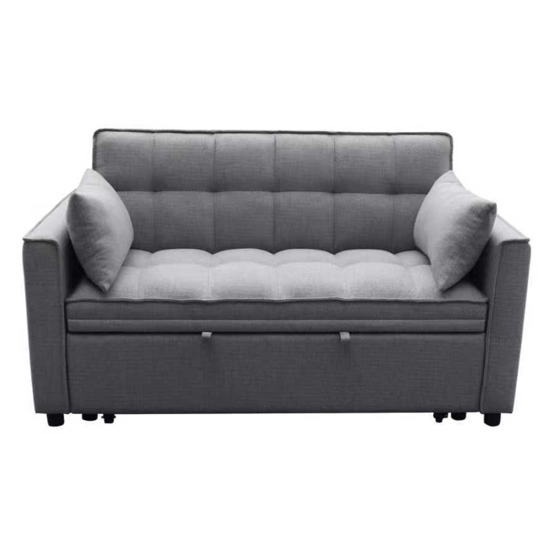 ΚΑΝΑΠΕΣ ΚΡΕΒΑΤΙ 2-ΘΕΣΙΟΣ ART MAISON ADELE ΓΚΡΙ ΥΦΑΣΜΑ 142x94x78Υεκ