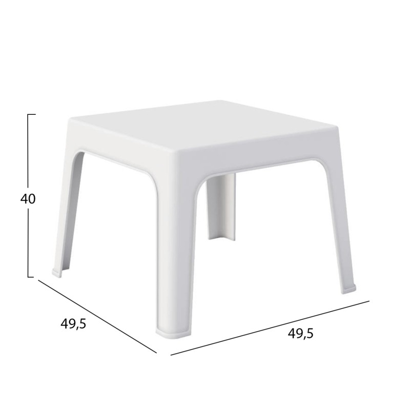 ΣΕΤ LOUNGE 3ΤΜΧ ART MAISON GISMONDA ΛΕΥΚΟ ΠΟΛΥΠΡΟΠΥΛΕΝΙΟ