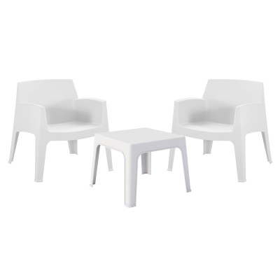 ΣΕΤ LOUNGE 3ΤΜΧ ART MAISON GISMONDA ΛΕΥΚΟ ΠΟΛΥΠΡΟΠΥΛΕΝΙΟ