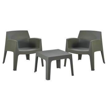 ΣΕΤ LOUNGE 3ΤΜΧ ART MAISON GISMONDA DARK OLIVE GREEN ΠΟΛΥΠΡΟΠΥΛΕΝΙΟ