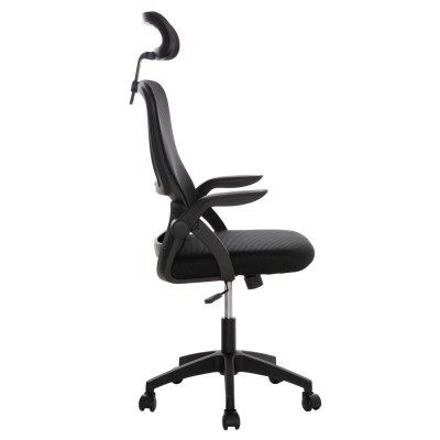 ΚΑΡΕΚΛΑ ΓΡΑΦΕΙΟΥ ART MAISON KUZAN ΜΑΥΡΟ MESH-ΜΑΥΡΟΣ ΣΚΕΛΕΤΟΣ NYLON 60,5x47x85,5Υεκ.