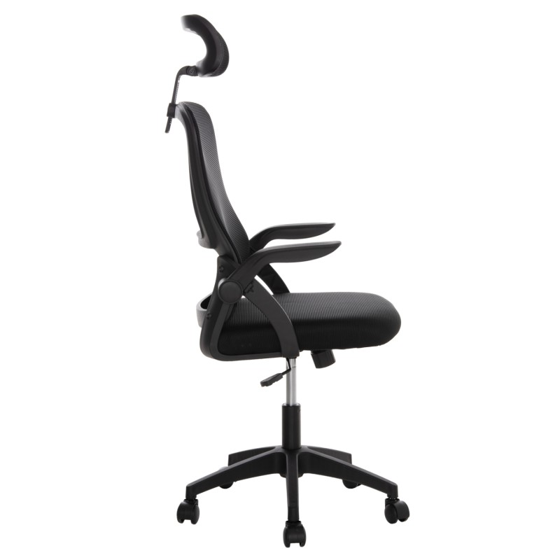 ΚΑΡΕΚΛΑ ΓΡΑΦΕΙΟΥ ART MAISON KUZAN ΜΑΥΡΟ MESH-ΜΑΥΡΟΣ ΣΚΕΛΕΤΟΣ NYLON 60,5x47x85,5Υεκ.