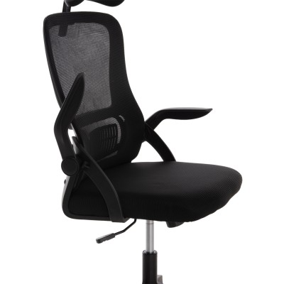 ΚΑΡΕΚΛΑ ΓΡΑΦΕΙΟΥ ART MAISON KUZAN ΜΑΥΡΟ MESH-ΜΑΥΡΟΣ ΣΚΕΛΕΤΟΣ NYLON 60,5x47x85,5Υεκ.