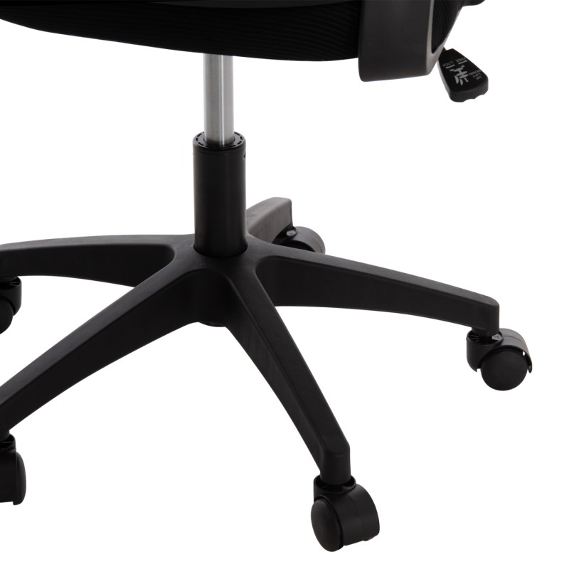 ΚΑΡΕΚΛΑ ΓΡΑΦΕΙΟΥ ART MAISON KUZAN ΜΑΥΡΟ MESH-ΜΑΥΡΟΣ ΣΚΕΛΕΤΟΣ NYLON 60,5x47x85,5Υεκ.