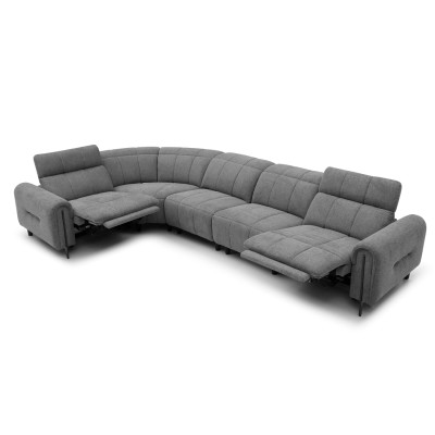 ΓΩΝΙΑΚΟΣ ΚΑΝΑΠΕΣ ΜΕ RECLINE ART MAISON ACILIA ΓΚΡΙ ΥΦΑΣΜΑ 293x293x98Υεκ.