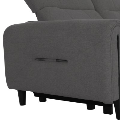 ΓΩΝΙΑΚΟΣ ΚΑΝΑΠΕΣ ΜΕ RECLINE ART MAISON ACILIA ΓΚΡΙ ΥΦΑΣΜΑ 293x293x98Υεκ.