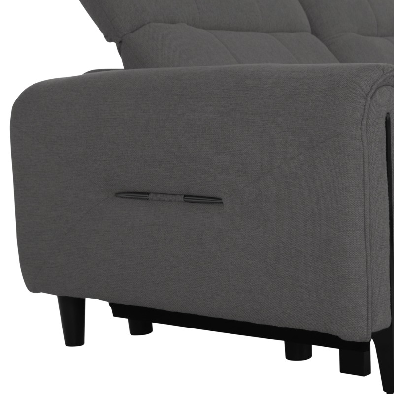 ΓΩΝΙΑΚΟΣ ΚΑΝΑΠΕΣ ΜΕ RECLINE ART MAISON ACILIA ΓΚΡΙ ΥΦΑΣΜΑ 293x293x98Υεκ.