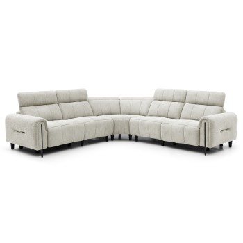 ΓΩΝΙΑΚΟΣ ΚΑΝΑΠΕΣ ΜΕ RECLINE ART MAISON ACILIA ΜΠΕΖ ΥΦΑΣΜΑ 293x293x98Υεκ.