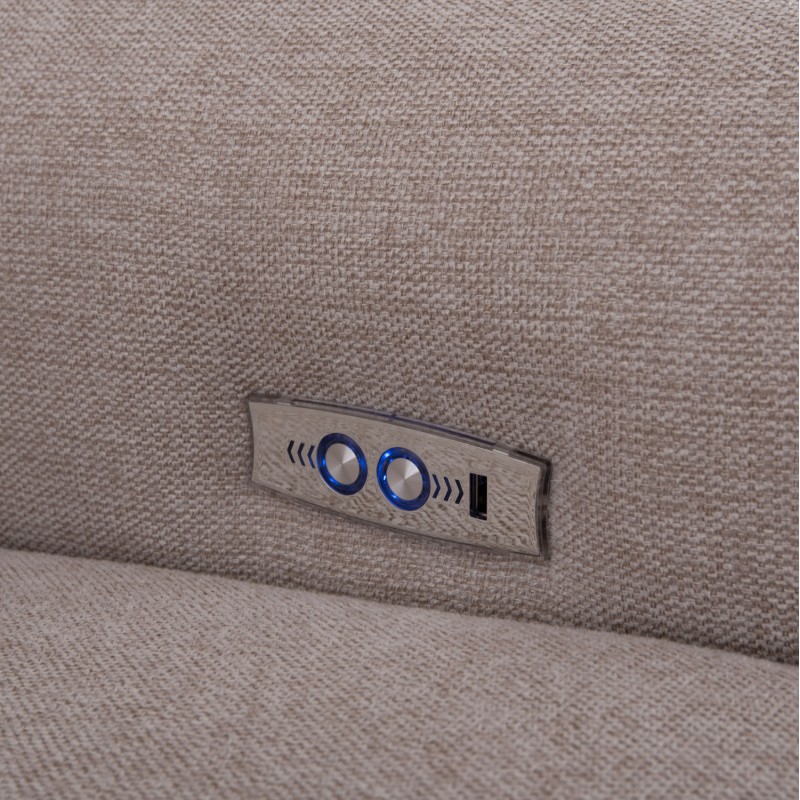 ΓΩΝΙΑΚΟΣ ΚΑΝΑΠΕΣ ΜΕ RECLINE ART MAISON ACILIA ΜΠΕΖ ΥΦΑΣΜΑ 293x293x98Υεκ.