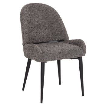 ΚΑΡΕΚΛΑ ART MAISON KUROTSURU ΥΦΑΣΜΑ ΜΠΟΥΚΛΕ ΓΚΡΙ ΜΕ ΜΕΤΑΛΛΙΚΑ ΠΟΔΙΑ 56x64x88Yεκ.