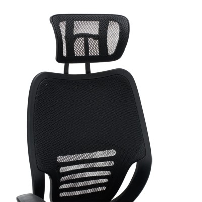 ΚΑΡΕΚΛΑ ΓΡΑΦΕΙΟΥ ART MAISON KUROSAWA ΜΑΥΡΟ MESH--ΒΑΣΗ ΧΡΩΜΙΟΥ 63x64x122Υεκ.