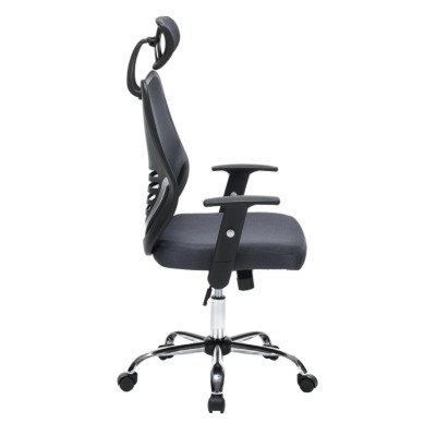 ΚΑΡΕΚΛΑ ΓΡΑΦΕΙΟΥ ART MAISON KUROSAWA ΓΚΡΙ MESH--ΒΑΣΗ ΧΡΩΜΙΟΥ 63x64x122Υεκ.