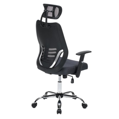 ΚΑΡΕΚΛΑ ΓΡΑΦΕΙΟΥ ART MAISON KUROSAWA ΓΚΡΙ MESH--ΒΑΣΗ ΧΡΩΜΙΟΥ 63x64x122Υεκ.