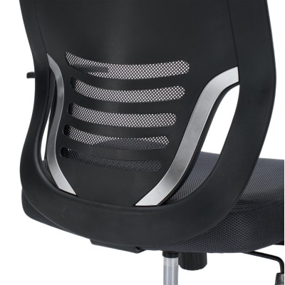 ΚΑΡΕΚΛΑ ΓΡΑΦΕΙΟΥ ART MAISON KUROSAWA ΓΚΡΙ MESH--ΒΑΣΗ ΧΡΩΜΙΟΥ 63x64x122Υεκ.