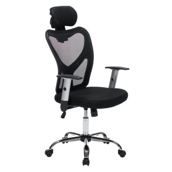 ΚΑΡΕΚΛΑ ΓΡΑΦΕΙΟΥ ART MAISON KUROBI ΜΑΥΡΟΣ ΣΚΕΛΕΤΟΣ-ΜΑΥΡΟ MESH 63x61x125Υεκ