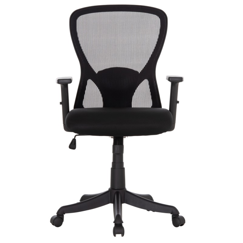 ΚΑΡΕΚΛΑ ΓΡΑΦΕΙΟΥ ART MAISON KUROKOMA ΜΑΥΡΟΣ ΣΚΕΛΕΤΟΣ--ΜΑΥΡΟ MESH 63x60x100-110Υεκ.