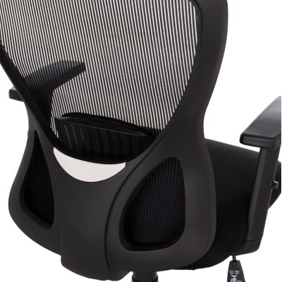 ΚΑΡΕΚΛΑ ΓΡΑΦΕΙΟΥ ART MAISON KUROKOMA ΜΑΥΡΟΣ ΣΚΕΛΕΤΟΣ--ΜΑΥΡΟ MESH 63x60x100-110Υεκ.