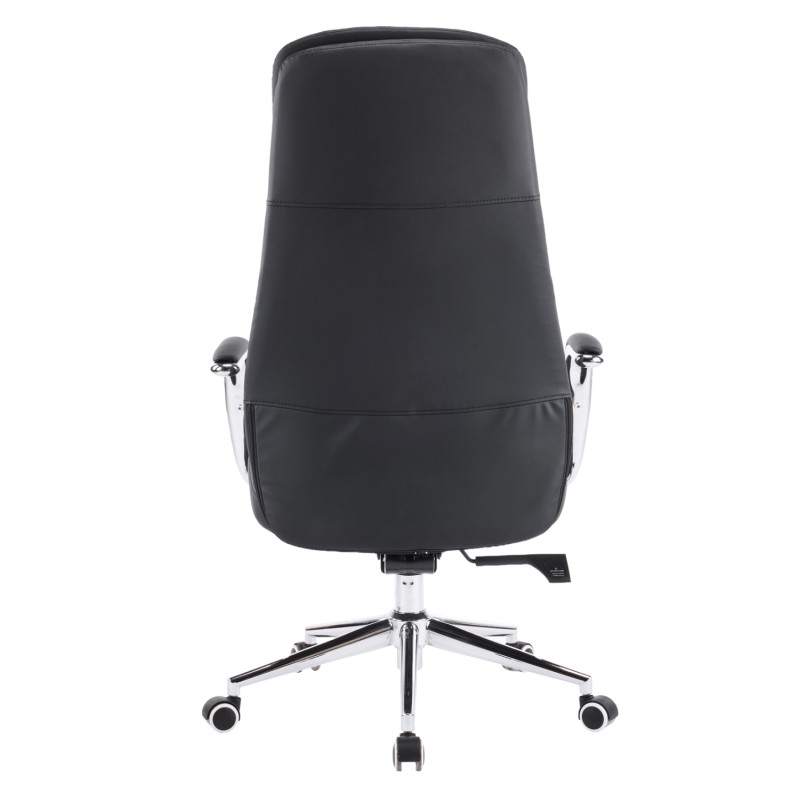 ΚΑΡΕΚΛΑ ΓΡΑΦΕΙΟΥ ART MAISON KUNYUN ΜΑΥΡΟ PU ΔΕΡΜΑ--ΒΑΣΗ ΧΡΩΜΙΟΥ 67x68x125Υεκ