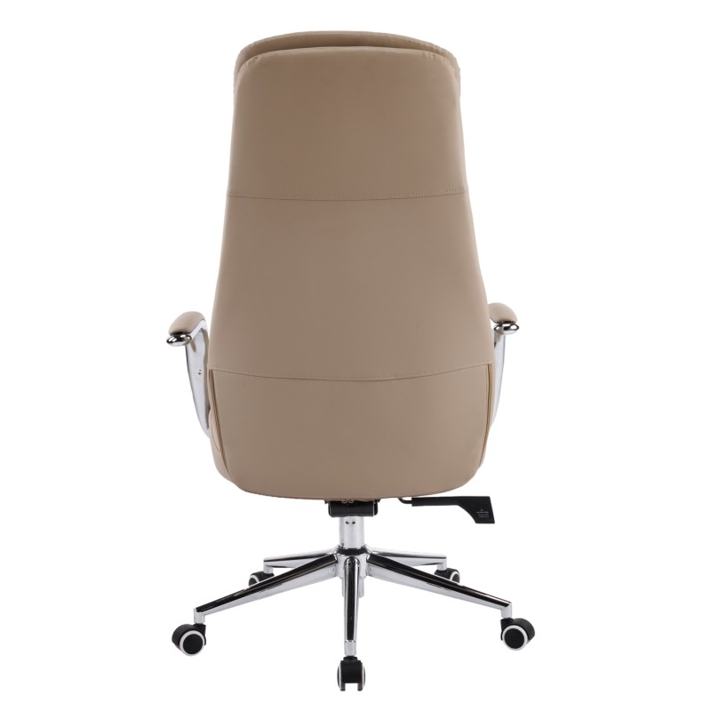 ΚΑΡΕΚΛΑ ΓΡΑΦΕΙΟΥ ART MAISON KUNYUN ΜΠΕΖ PU ΔΕΡΜΑ--ΒΑΣΗ ΧΡΩΜΙΟΥ 67x68x125Υεκ