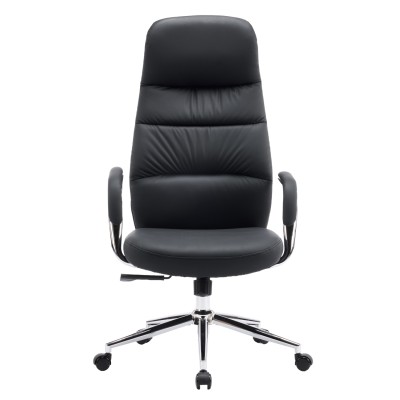 ΚΑΡΕΚΛΑ ΓΡΑΦΕΙΟΥ ART MAISON KUNI ΜΑΥΡΟ PU ΔΕΡΜΑ--ΒΑΣΗ ΧΡΩΜΙΟΥ 67x66x121Υεκ