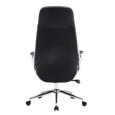 ΚΑΡΕΚΛΑ ΓΡΑΦΕΙΟΥ ART MAISON KUNI ΜΑΥΡΟ PU ΔΕΡΜΑ--ΒΑΣΗ ΧΡΩΜΙΟΥ 67x66x121Υεκ