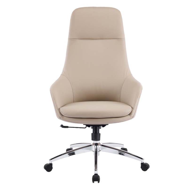 ΚΑΡΕΚΛΑ ΓΡΑΦΕΙΟΥ ART MAISON KUMASHI ΜΠΕΖ PU ΔΕΡΜΑ--ΒΑΣΗ ΧΡΩΜΙΟΥ 67x67x126Υεκ