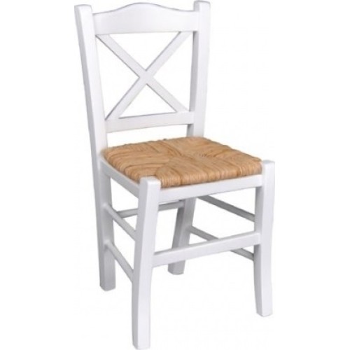 Καρέκλα Καφενείου Art Maison Bacup - White Ψάθα (43x47x88cm.)