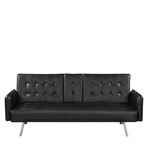 Καναπές Κρεβάτι Art Maison Oxfordshire - Black PU (188x82x80cm)