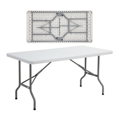 Τραπέζι Πτυσσόμενο Art Maison Lancashire - Gray White (152x76x74εκ.)