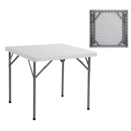 Τραπέζι Πτυσσόμενο Art Maison Lancashire - Gray White (86x86x74cm)