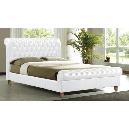 Κρεβάτι Art Maison Wem - White PU (Για Στρώμα 160x200cm)