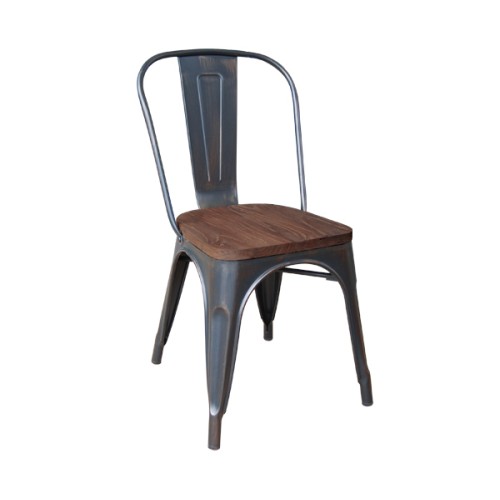 Καρέκλα Στοιβαζόμενη Art Maison Billingham - Black Dr Antique (45x51x85cm)
