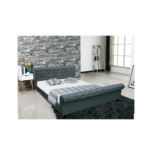 Κρεβάτι Art Maison Wem - Charcoal (Για Στρώμα 160x200cm)
