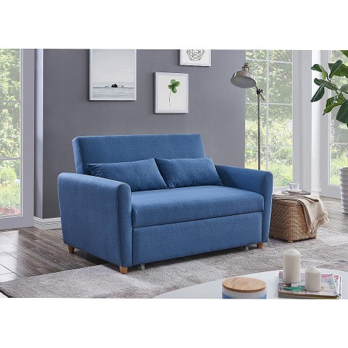 Καναπές Κρεβάτι Διθέσιος Art Maison Woodley - Blue (140x86x86cm)