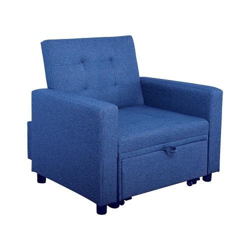 Πολυθρόνα κρεβάτι Art Maison Cornwall - Blue (100x102x92cm.)