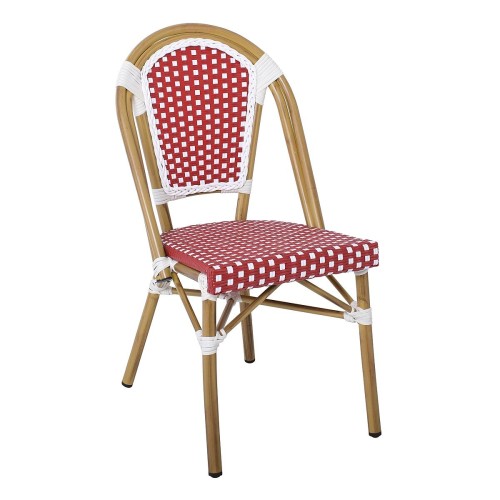 Καρέκλα Κήπου Art Maison Bromyard - Red White (46x54x88cm)