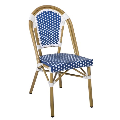 Καρέκλα Κήπου Art Maison Bromyard - Blue White (46x54x88cm)