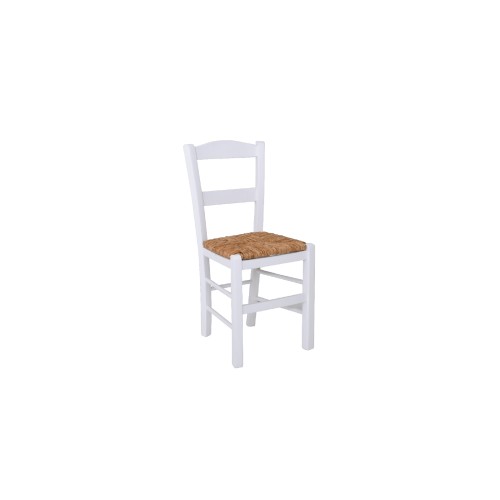 Καρέκλα Καφενείου Art Maison Bacup - White Ψάθα (41x45x88)