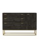 Συρταριέρα Art Maison Limeuil - Wenge Gold (120x37x80cm)
