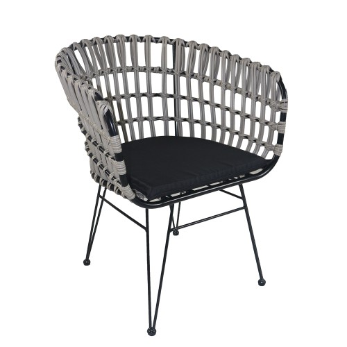 Καρέκλα Κήπου Art Maison Laguiole - Black Gray (61x57x80cm)