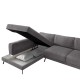 Καναπές Κρεβάτι Γωνιακός Αριστερή Γωνία Art Maison Lille - Gray (304x212x86cm)