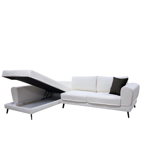 Καναπές Κρεβάτι Γωνιακός Αριστερή Γωνία Art Maison Lille - White (304x212x86cm)