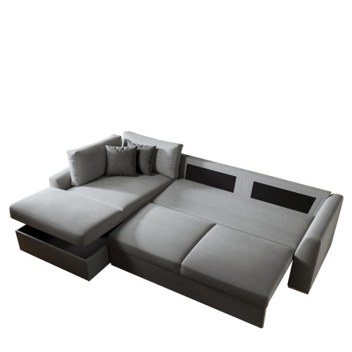 Καναπές Κρεβάτι Γωνιακός Art Maison Ailhon - Gray (300x198x86cm)