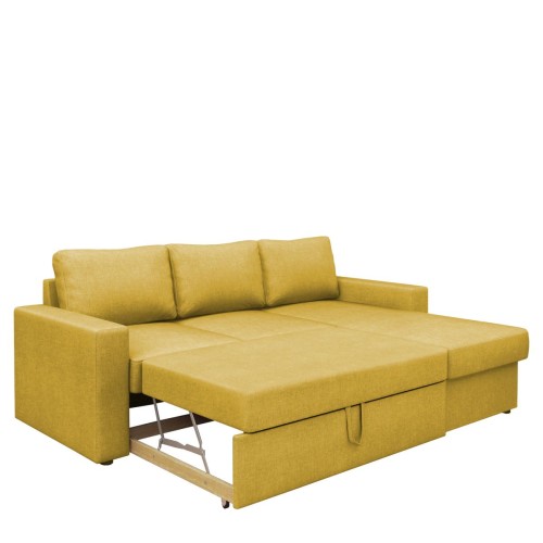 Καναπές Κρεβάτι Γωνιακός Art Maison Nice - Yellow (220x155x81cm)