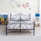 Κρεβάτι Διπλό Art Maison Sisteron - Black (Για Στρώμα 150x200cm)